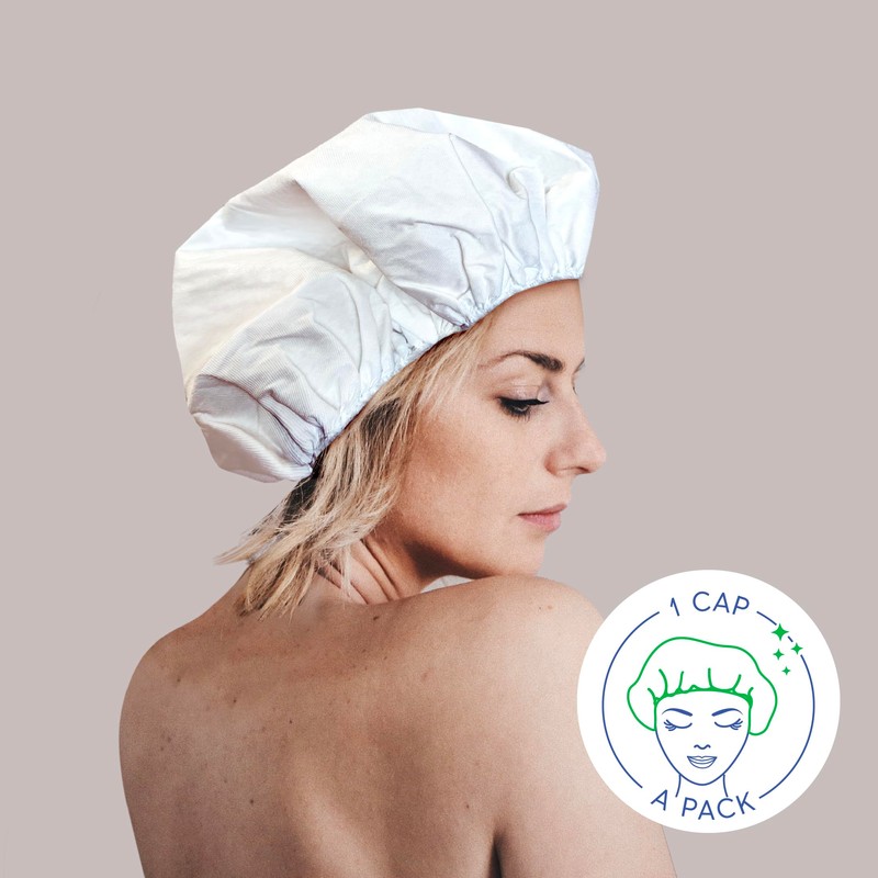 DYMACARE Bluebell No Rinse Shampoo Cap | Rinse Free Shower