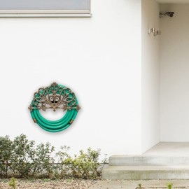 Whitehall Products Filigree Aluminum Hose Holder 00939, 21.25 inches wide by 12.5 inches high, French Bronze