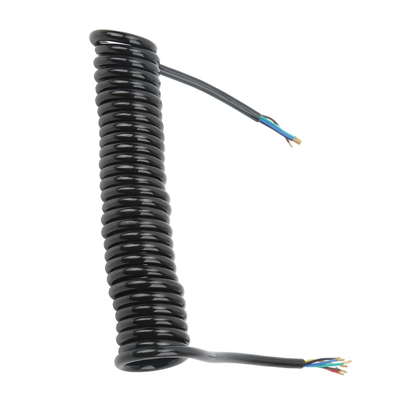Trailer Extension Coiled Cable 12.8ft 20AWG 7 Core Polyurethane Copper