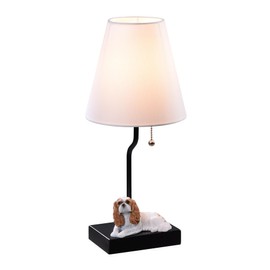 JJDQB Classic Table Lamp for Bedside and Desk: Portable Nightstand Lamp with USB-C&A Charging. Dog Decor Gift for Mom, Suitable for Bedroom, Living Room, Office, Dorm, and Nursery Lighting 23086