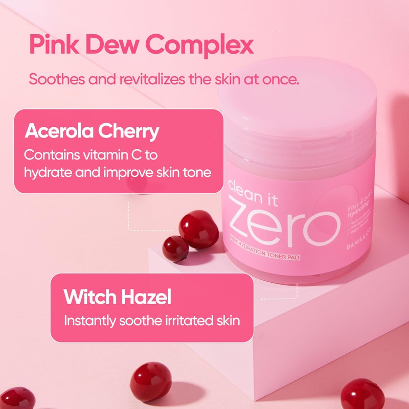 BANILA CO Clean it Zero Pink Hydration Toner Pad |