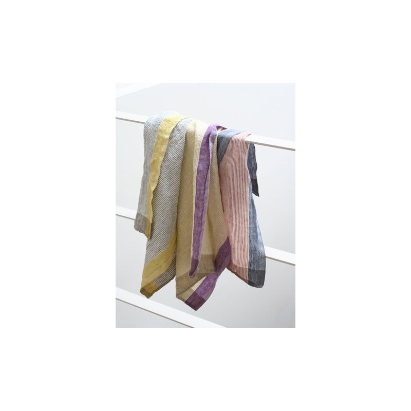 Lino e Lina Delphi Linen Kitchen Cloth (Red/Blue)