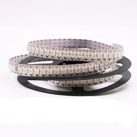 Boarda WS2812B RGB 5050SMD Individual Addressable LED Strip, 3.3FT 144 Pixels Flexible White PCB Full Dream Color Strip IP30 DIY Projects for PC/TV