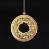 KOKAiZeeKi Modern LED Pendant Light, Golden Ring Design Hanging Lamp