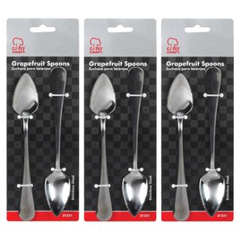 Chef Craft Stainless Steel Grapefruit Spoons - 3 Packs of 2