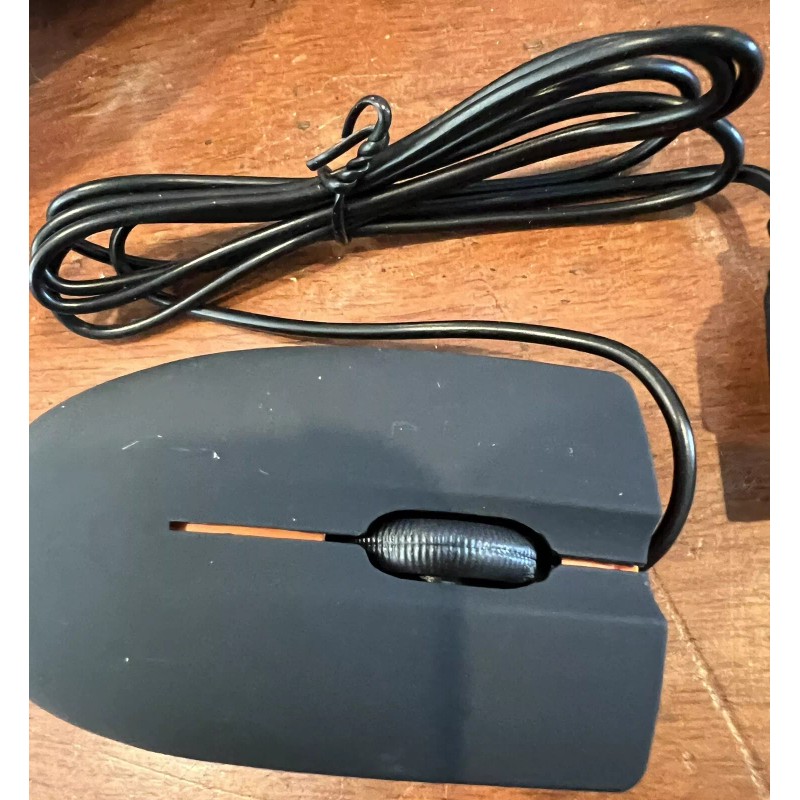 Unbranded USB Mouse Black with Orange