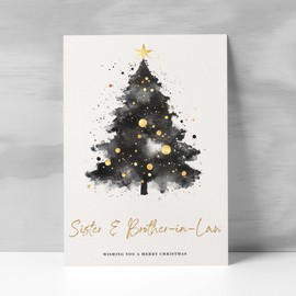 Postcard Prints - Christmas Card For Sister & Brother-in-Law Christmas Tree Card Wising You A Merry Christmas