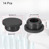 PATIKIL Silicone Rubber Plug, 14 Pcs Soft Flexible Solid Rubber