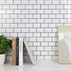STICKGOO 10-Sheet Peel and Stick Backsplash, White Subway Tile Stick