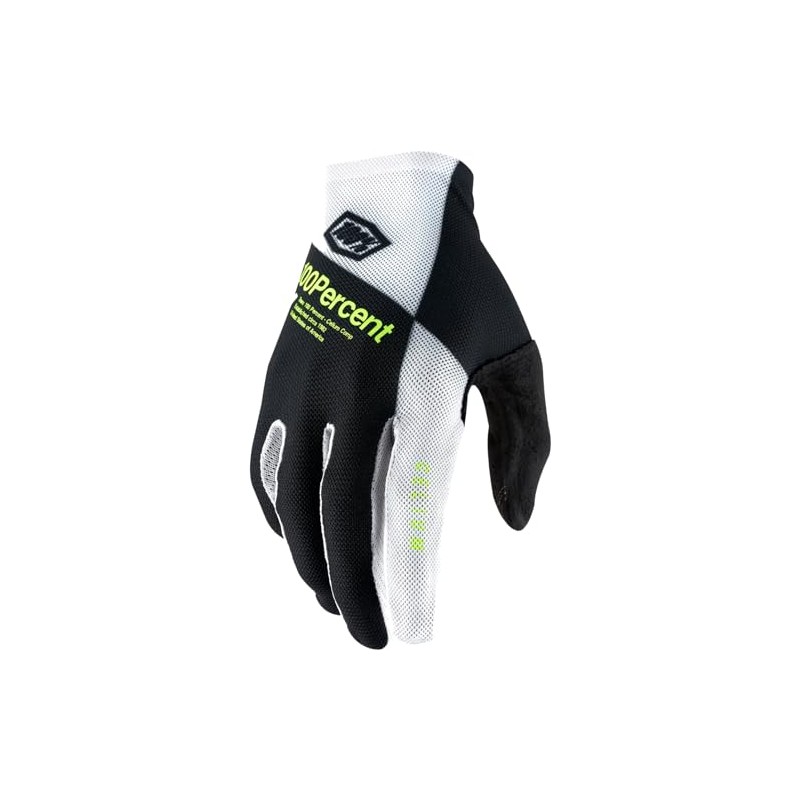 100% Celium Gloves Black/White Glove Size S 2021 Cycling Gloves