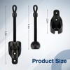 Vasteo Coolaroo Replacement Parts Bungee and End Cap Black,Weather Resistance,for