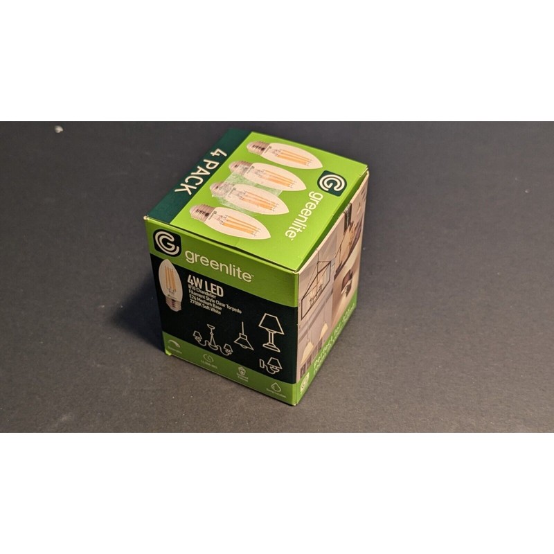 Greenlite B10 Chandelier Bulbs LED 4W Dimmable 40W Equivalent NEW