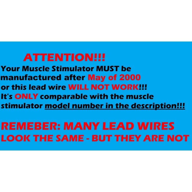 cmedproducts Electrode Lead Wire for Dynatronics Dynatron SOLARIS 700 SERIES
