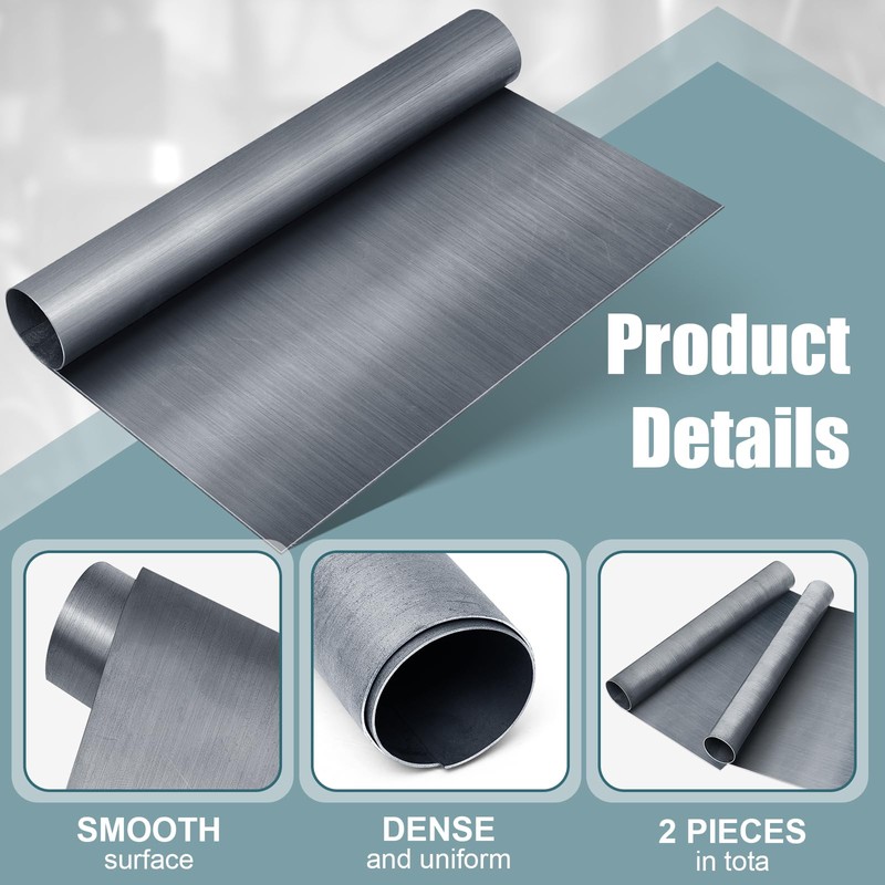 Hicarer 2 Pcs Lead Sheet Lead Sheeting 12 x 12