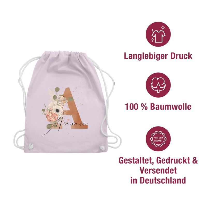 Geschenk mit Namen personalisiert by Shirtracer - Gym Bag Backpack