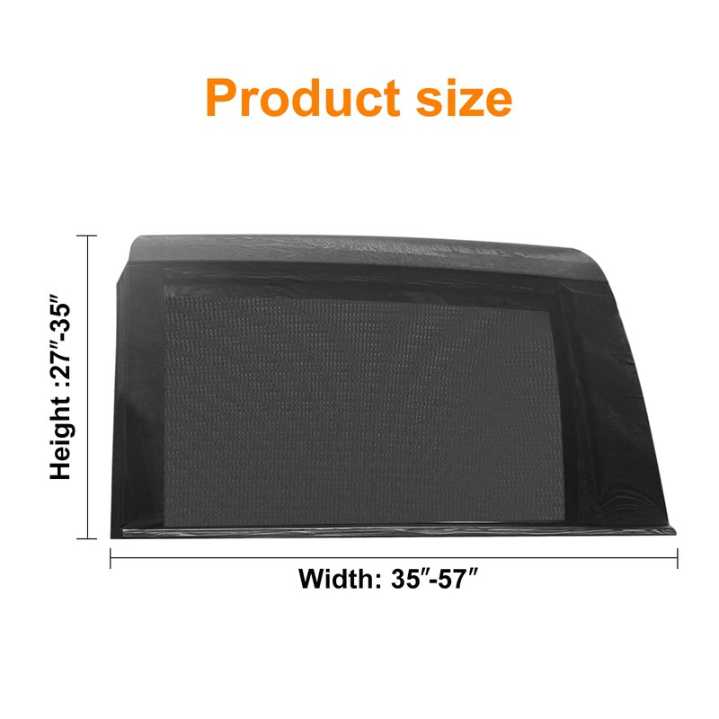 2 Packs Mesh Car Window Screen for MPV Sliding Door,Single