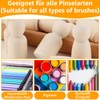 Oungy Pack of 160 Wooden Figures for Painting, 35 mm