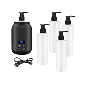 Harilla Ölwärmer für eine Flasche, Flaschenwärmer für ätherische Öle, schnelles Aufheizen für Salon-SPA, kleine Massageölwärmer-Cremewärmerflasche, Schwarz