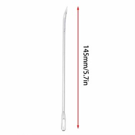 Ruiwaer 8pcs Traditional Roasting Fork Needle Elbow Silver 14.5mm Stainless Steel Cooking Needle Poultry Needle for Securing Turkey, Chicken, Roasts and Rolled Meat Supplies Snack Bag Packing Needles