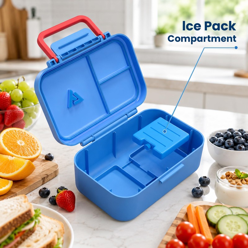 Bento Lunch Box 1283ML/ 43 oz with 391 ML/ 13