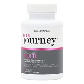 NaturesPlus Her Journey Once Daily Multivitamin for Women – Energy, Immune, Stress – Vegan Multi for Women with Whole Foods, Adaptogens, Microflora Blend – Non-GMO, Gluten-Free - 30 Tablets