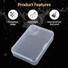 Pack of 6 Mini Rectangular Plastic Boxes, 10.5 x 7.5