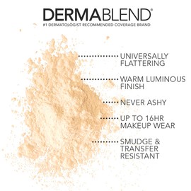 Dermablend Illuminating Banana Powder, Loose Setting Powder Makeup for Brightening and a Long-Lasting Luminous Finish, up to 16hr Wear, 0.63 oz