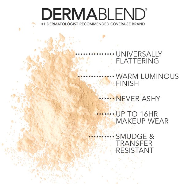Dermablend Illuminating Banana Powder, Loose Setting Powder Makeup for Brightening
