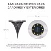 EGTMA Kit 4 Estacas Lamparas Led Solares Para Decoración Jardines
