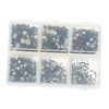 Baluue 1set Shiny Flatback Glass Rhinestones for Nail Art Projects