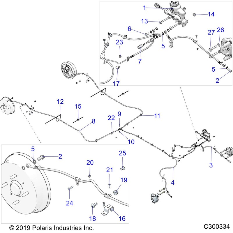 Polaris Ranger Master Cylinder Service Cap Assembly, Genuine OEM Part