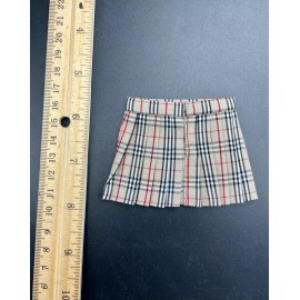 Unbranded 1/6 scale Plaid Skirt For 12'' Female Action Figure Doll Accessroies