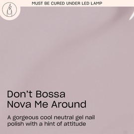 OPI GelColor Don't Bossa Nova Me Around | Opaque Cool Neutral Purple-Gray Crème LED Cure Gel Nail Polish | Salon-Quality Shine, Long-Lasting Wear | Vegan & HEMA Free | 0.5 Fl Oz