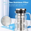 BrewMOO Cold Brew Coffee Pitcher (1.0L/34oz) - Elegant Sleek Wave