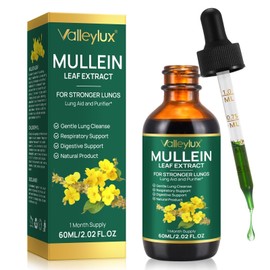 ValleyLux Mullein Drops - Lung Cleanse - Mullein Leaf Extract  Powerful Mullein for Immune