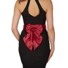 BlackButterfly Wedding Bow Ribbon Bridesmaid Prom Satin Sash Belt, Burgundy