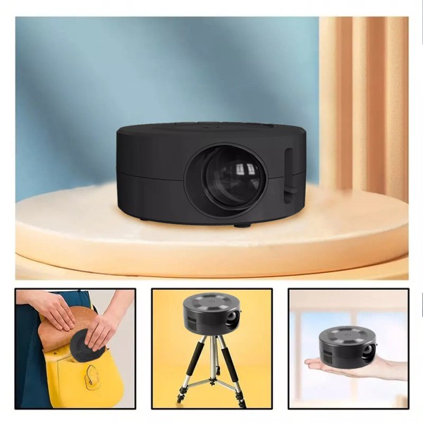 Mini LED Projector Small Home Projector 1080p Eye Built In