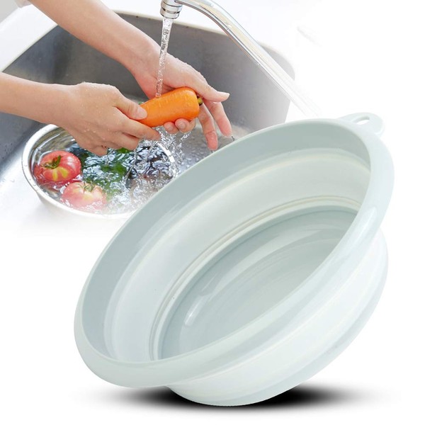 Oumefar Space Saving Washing Up Bowl Washing Tub Folding Wash
