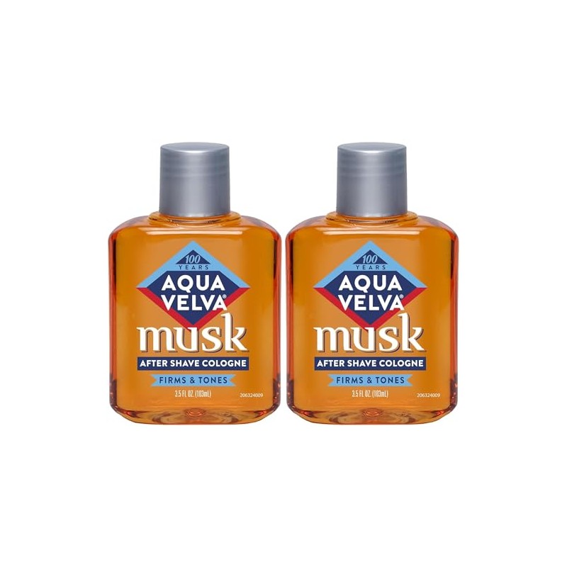 Aqua Velva After Shave, Musk, 3.5 Ounce- Pack of 2