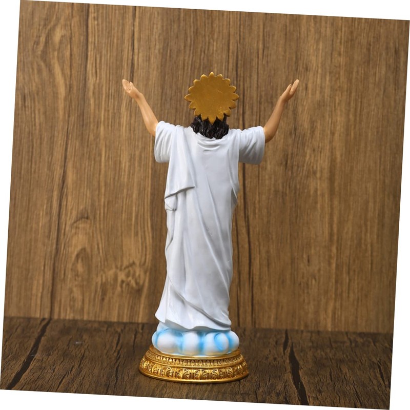 Tofficu Easter Jesus Adornment Statue of Jesus Rebirth Holy Child