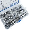 BESTYCHAO 180pcs Nylon Lock Nuts Stainless Steel Insert Hex Nut