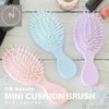 ON-beauty ミニクッションブラシ 3colors パステルカラー かわいい ミニブラシ ヘアブラシ ヘアーブラシ くし 櫛