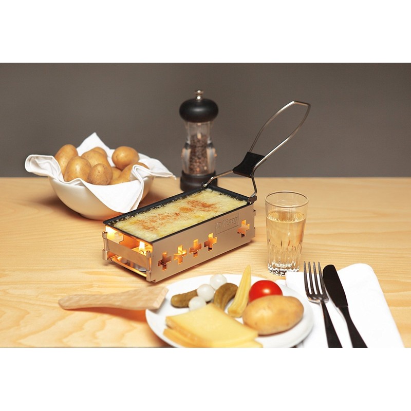 Kisag Candlelight Mini Raclette Foldable Tea Light Raclette for 2
