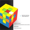 Yealvin Puppet Cube 3x3 Stickerles Bandaged Magic Speed Cube Puzzle