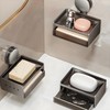 LOORMEI Suction Soap Dish,No Drilling Wall Mounted,MAX Hold 2 KG,Chrome