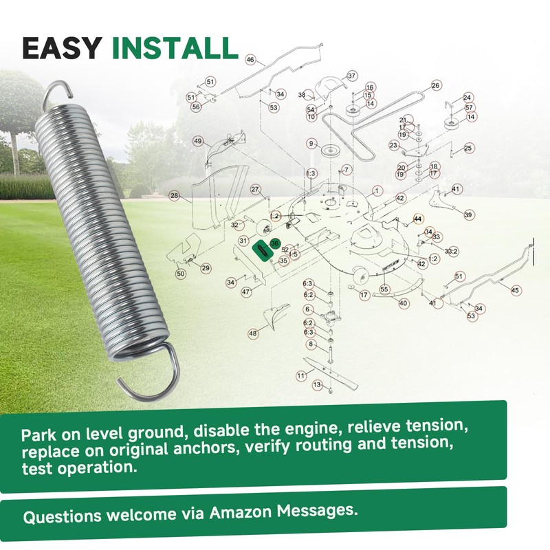 FSuizn 138-7265 Extension Spring Compatible with Toro Zero Turn Mowers