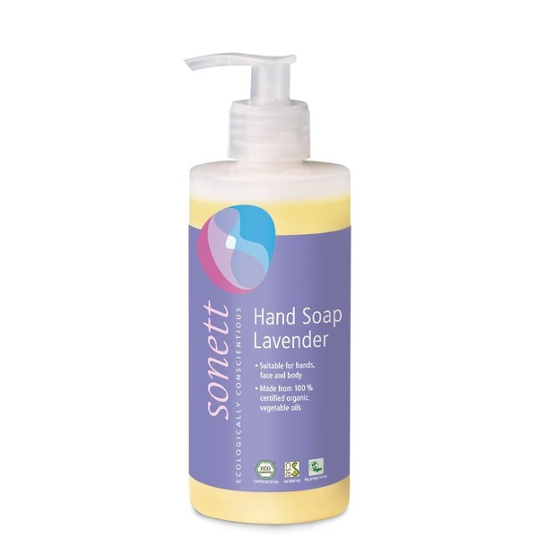 Sonett Organic Hand Soap Citrus, Lavender, Sensitive, Calendula, Rose and
