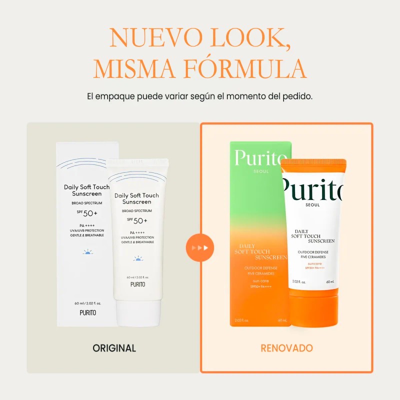 Purito Daily Soft Touch Sunscreen Spf50 60ml