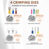 KF CPTEC 5PCS Ratchet Wire Crimping Tool Kit with Quick-Change