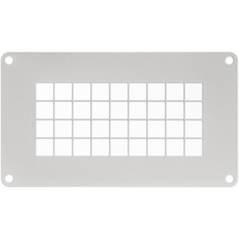 Repa Market 14 x 8 cm White Galvanized Steel Rectangular Crawling Air Vent Grille - Inlet Outlet Vent Protector - Universal Metal Air Supply Exhaust Protector - Durable Duct Grille